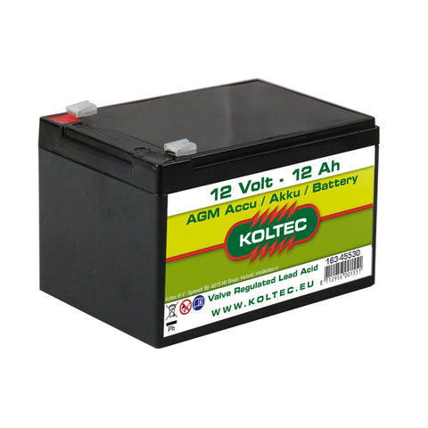 Koltec Tractie accu 12V 12Ah