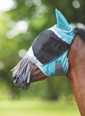 Shires Flyguard vliegenmasker deluxe met franjes