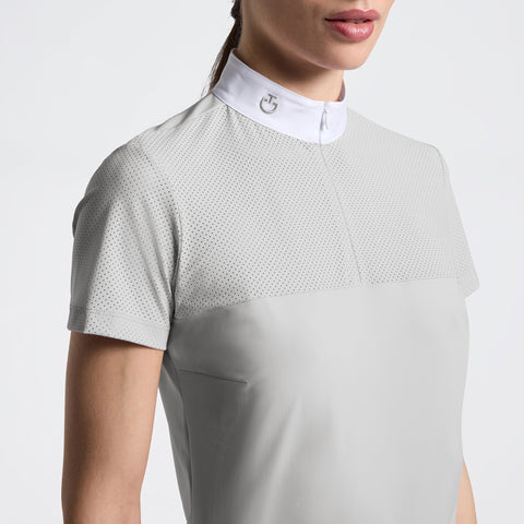 Cavalleria Toscana Showshirt Perforated Insert S/S
