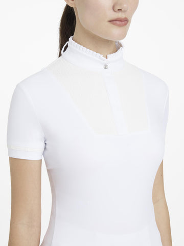LeMieux Sophia Pleated Short Sleeve Show Shirt