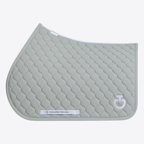 Cavalleria Toscana Circular Quilted Jersey Jumping Saddle Pad Full