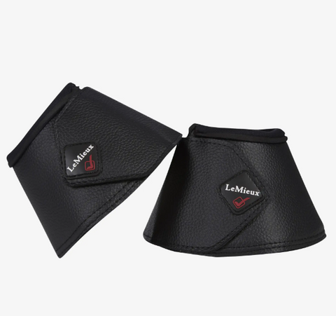 LeMieux Wrapround Leather Over Reach boots Zwart