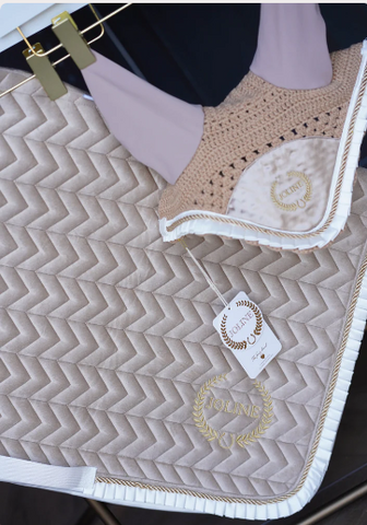 Joline Saddlepad velvet Beige