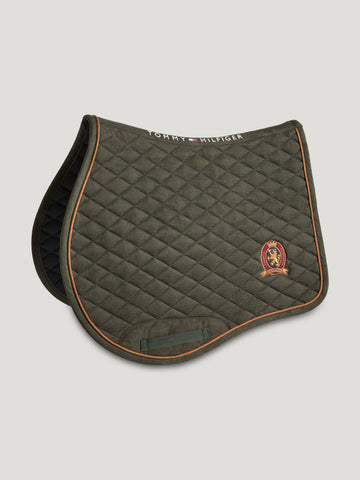 Tommy Hilfiger Baxter Suede Jumping Saddlepad Camo Green Full