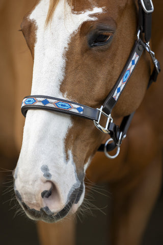LJ Halster Pearl Galaxy Blue leder