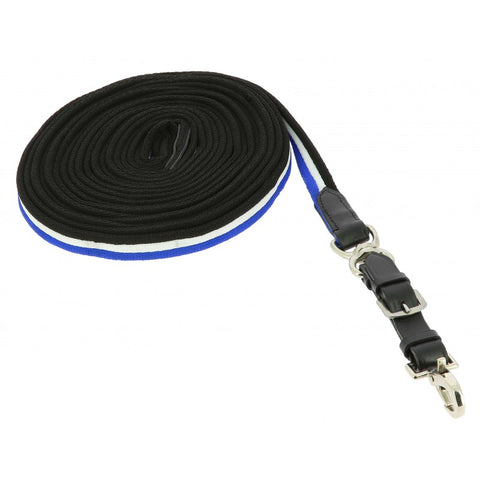 Norton gevoerde/leren longeerlijn 8m