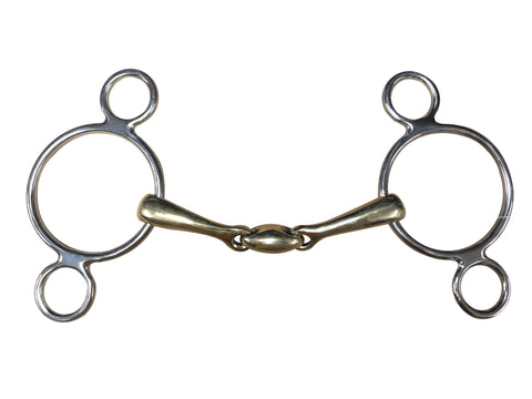 Jump'in Pessoa 3-ringen bit dubbel gebroken 17 mm