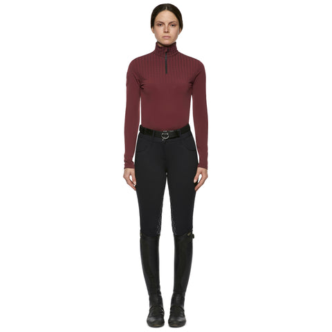 Cavalleria Toscana femme Phases Jersey Polaire Demi-Zip