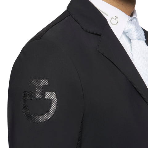 Cavalleria Toscana r-evo veste d'équitation zippée en tricot technique léger