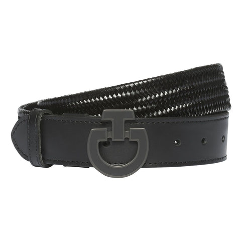 CT Ceinture à boucle noire totale pour hommes