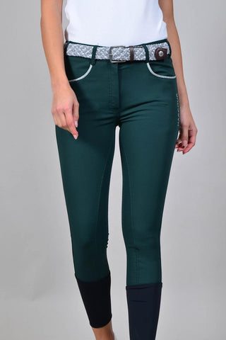 Harcour Vogue rijbroek full seat Groen