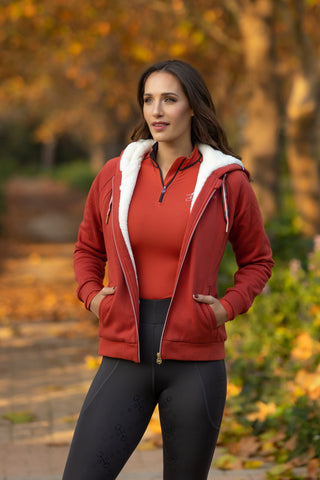 Sweat à capuche zippé doublé Sherpa LeMieux