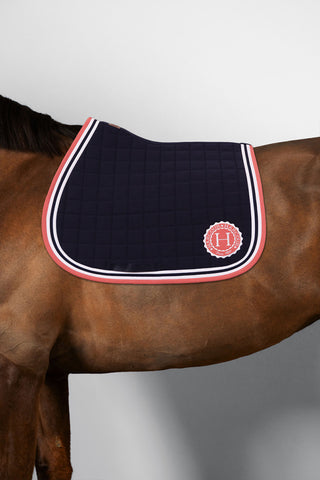 Harcour Soft zadeldoek jumping Navy/grapefruit