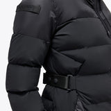 Cavalleria Toscana Long Hooded Nylon Puffer Jacket w/belt