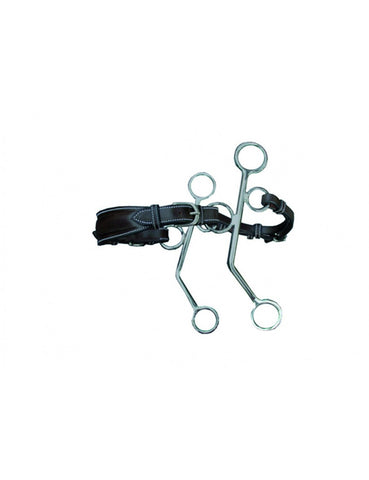 Jump'in Hackamore with leather belt long scissors