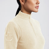 Cavalleria Toscana Lambswool half zip sweater