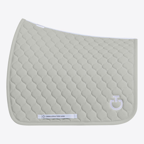 Cavalleria Toscana Circular Quilted Jersey Dressage Saddle Pad Full