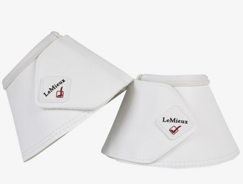 LeMieux Wrapround Leather Over Reach boots Wit