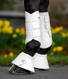 LeMieux Wrapround Leather Over Reach boots Wit