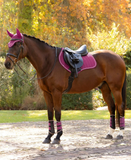 LeMieux Suede Close Contact zadeldoek Blackberry