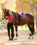 LeMieux Suede Close Contact zadeldoek Russet