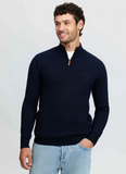 LeMieux Men's Quarter Zip Sweater Navy