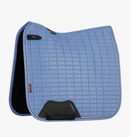 LeMieux Suede Dressuur zadeldek Powder Blue