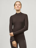 Tommy Hilfiger Ava High Neck Baselayer Cacao