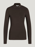 Tommy Hilfiger Ava High Neck Baselayer Cacao