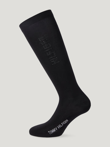 Tommy Hilfiger Keddie Women Rhinestone Socks Zwart
