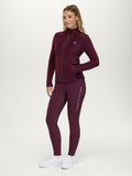 Tommy Hilfiger Elmonte Women Fleece Jacket Deep Burgundy