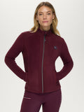 Tommy Hilfiger Elmonte Women Fleece Jacket Deep Burgundy