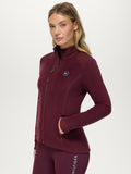Tommy Hilfiger Elmonte Women Fleece Jacket Deep Burgundy