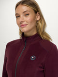 Tommy Hilfiger Elmonte Women Fleece Jacket Deep Burgundy