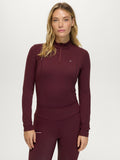 Tommy Hilfiger Cady Rhinestone Training Top Deep Burgundy