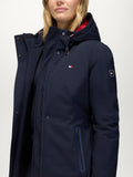 Tommy Hilfiger Loma Women Long Riding Parka Desert Sky
