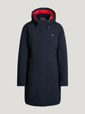 Tommy Hilfiger Loma Women Long Riding Parka Desert Sky