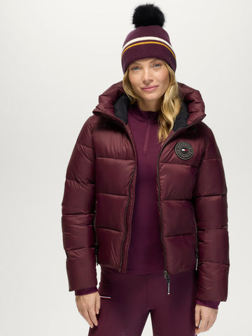 Tommy Hilfiger Glendale Women Puffer Jacket Deep Burgundy