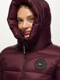 Tommy Hilfiger Glendale Women Puffer Jacket Deep Burgundy
