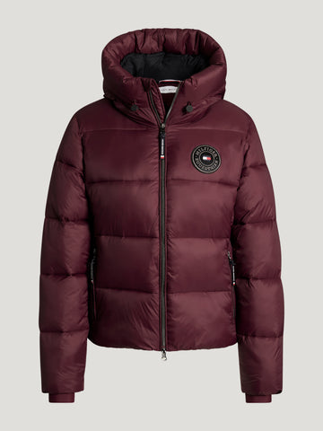 Tommy Hilfiger Glendale Women Puffer Jacket Deep Burgundy