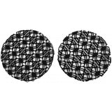Equitheme Haarnetje Floral 2 st zwart