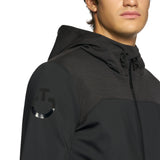 CT Softshell à capuche en tricot de laine contrecollée pour hommes