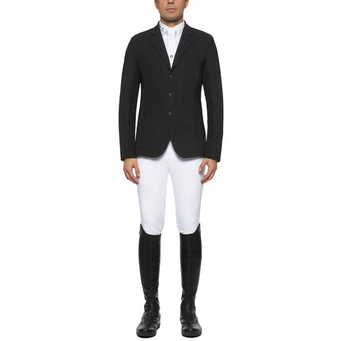 Cavalleria Toscana r-evo veste d'équitation zippée en tricot technique léger