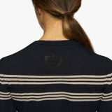 CT Women Merinos Blend Crew Neck tricot rayé