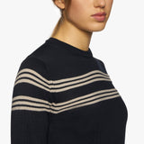 CT Women Merinos Blend Crew Neck tricot rayé