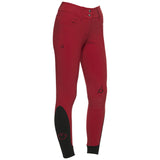 Pantalon d'équitation taille haute à rayures rouges CT Team