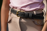 Joline horsebit leather belt