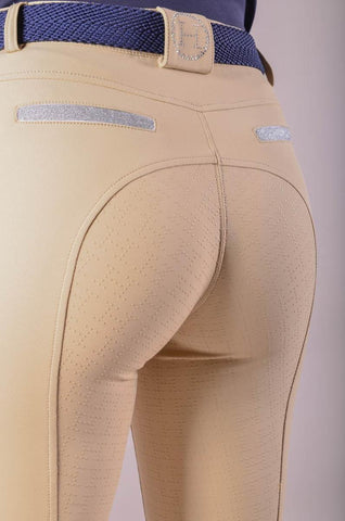 Harcour Vogue rijbroek full seat Beige